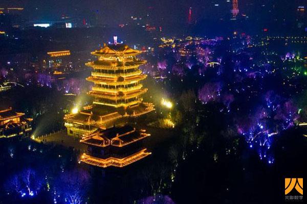 武汉火影数字景区夜间灯光秀设计